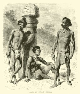 Gruppe von Sonthals, Bengalen von English School