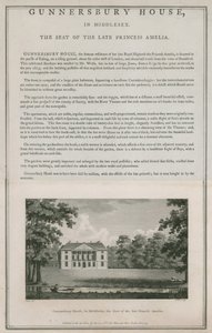 Gunnersbury House, Middlesex, Sitz der verstorbenen Prinzessin Amelia von English School