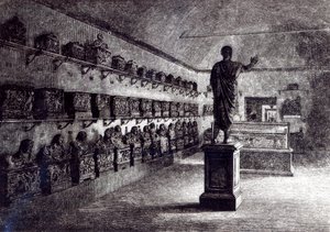 Halle des Arringatore, Etruskisches Museum, Florenz