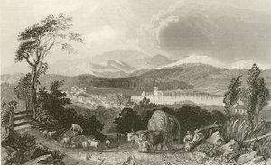 Ernteszene in New Hampshire von English School