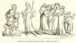 Heinrich II. verbannt die Familie von Becket