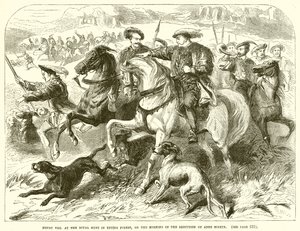Heinrich VII. bei der königlichen Jagd im Epping Forest am Morgen der Hinrichtung von Anne Boleyn