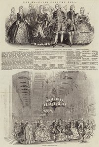 Kostümball Ihrer Majestät (Stich) von English School