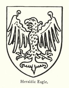 Heraldischer Adler (Gravur) von English School