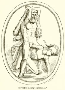 Herkules tötet Diomedes von English School