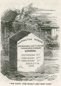 Highgate Hill, Whittington Stone von English School