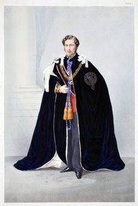 Seine Königliche Hoheit, Albert Edward, Prinz von Wales, aus Ein Gedenkbuch zur Hochzeit von Edward VII. und Alexandra von Dänemark, veröffentlicht 1864 von English School
