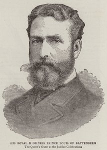 Seine Königliche Hoheit Prinz Louis von Battenberg (Gravur) von English School