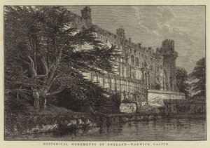 Historische Denkmäler Englands, Warwick Castle (Stich) von English School