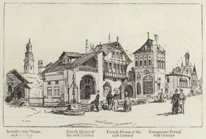 Geschichte der menschlichen Behausungen auf der Pariser Ausstellung von English School