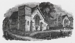 Hogston Kirche (Gravur) von English School