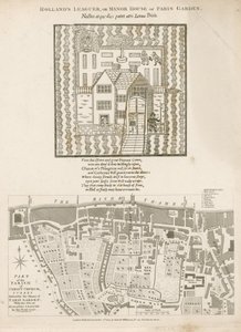 Hollands Leaguer oder Herrenhaus von Paris Garden, Christ Church, Surrey von English School