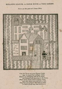 Hollands Leaguer oder Herrenhaus von Paris Garden, London