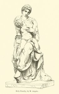 Heilige Familie, von M. Angelo (Gravur)
