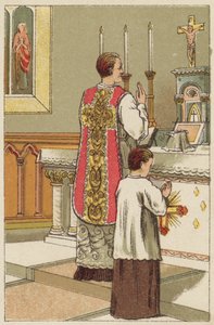Heilige Messe (Farblithografie)