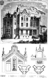 Haus in der Avenue Road, Regents Park, entworfen von Hector Horeau, 1859