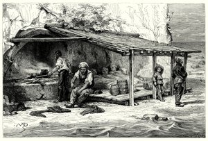 Hütten der Thunfischfänger: Bucht von Praelucca von English School