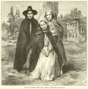 Hydah-Frauen von den Queen Charlotte Islands von English School