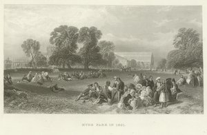 Hyde Park im Jahr 1851 von English School