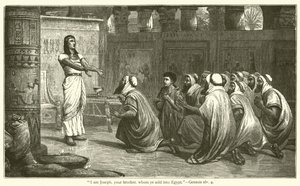 "Ich bin Joseph, euer Bruder, den ihr nach Ägypten verkauft habt", Genesis, xlv, 4