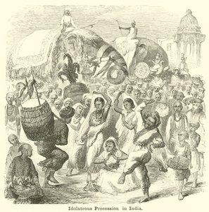 Götzenprozession in Indien