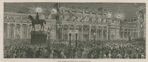 Illuminationen schmücken die Bank of England