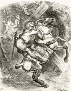 Illustration nach J. Tenniel für das Gedicht 