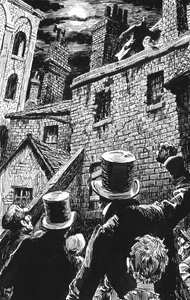 Illustration für Oliver Twist von Charles Dickens von English School
