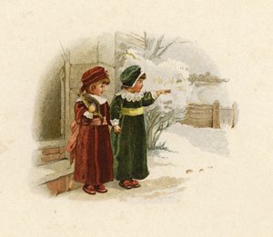 Illustration für Das Kommen des Weihnachtsmanns von English School