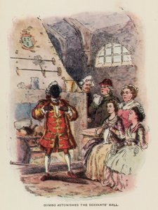 Illustration für The Virginians von Thackeray (Lithografie) von English School