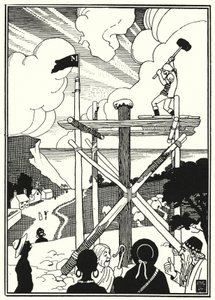 Illustration für die Abenteuer des Baron Münchhausen von English School