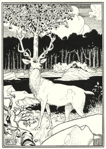 Illustration für die Abenteuer des Baron Münchhausen von English School