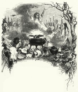 Illustration für das Ballett, La Sylphide von English School