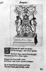 Illustration aus Theatrum Chemicum Britannicum von Elias Ashmole, erstmals veröffentlicht 1652