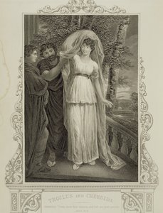 Illustration aus Troilus und Cressida, Akt III, Szene 2, von William Shakespeare (1564-1616) von English School