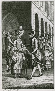 Illustration in Harriss List, Ausgabe von 1773 von English School