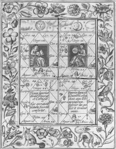Illustration aus Theatrum Chemicum Britannicum von Elias Ashmole, 1652