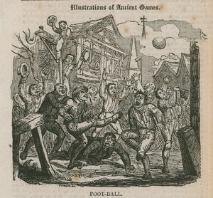 Illustrationen antiker Spiele: Fußball von English School