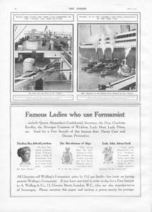 Illustrationen der Titanic und Olympic, aus The Sphere, 04. Mai 1912