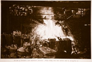 In einer der neuen Munitionsfabriken Großbritanniens, 1914-19 von English School