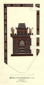 Eingravierte Platte (Gravur) von English School