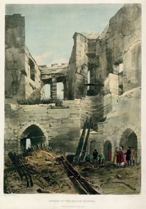 Innerhalb des Ziegelturms, Tower von London Feuer, 1841