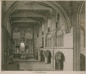 Innenraum der Kirche St. Bartholomew the Great von English School