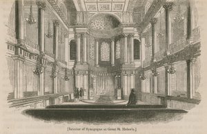 Innenraum der Synagoge in Great St Helens, London