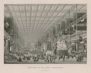 Innenansicht der Großen Ausstellung, 1851, Britische Abteilung von English School