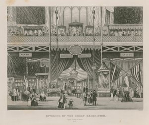 Innenansicht der Großen Ausstellung, 1851, Ägypten, Türkei & Griechenland von English School