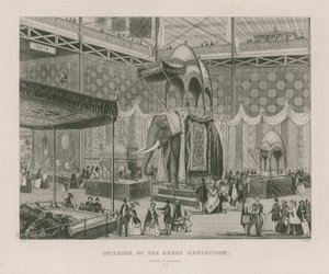 Innenansicht der Großen Ausstellung, 1851, Indische Abteilung von English School