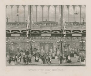 Innenansicht der Großen Ausstellung, 1851, Russische Abteilung von English School