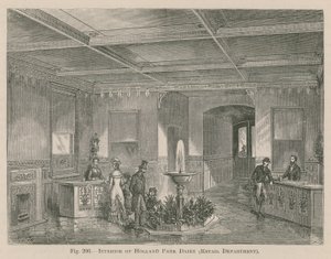 Innenraum der Holland Park Molkerei, Einzelhandelsabteilung