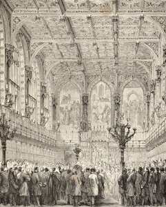 Innenansicht des House of Lords, aus 